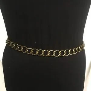 Brass and Embellished Chain Waist Belt DOLCE & GABBANA Belt Gold Tone Brass Crystal Embellished  main image 3
